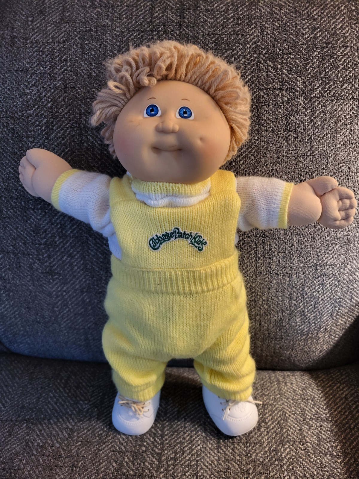 Coleco Cabbage Patch Kids Boy Doll Light Brown Hair Blue Eyes Vintage 1985