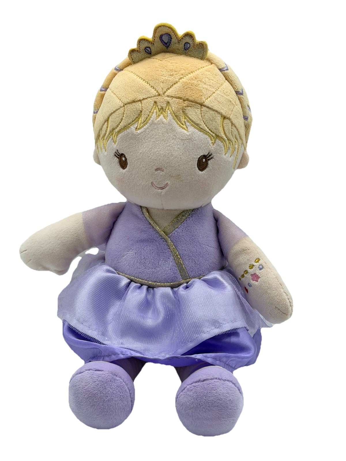 Douglas Baby Cuddle Toy Lyric Princess Doll 12″ Soft Plush For All Ages Washable