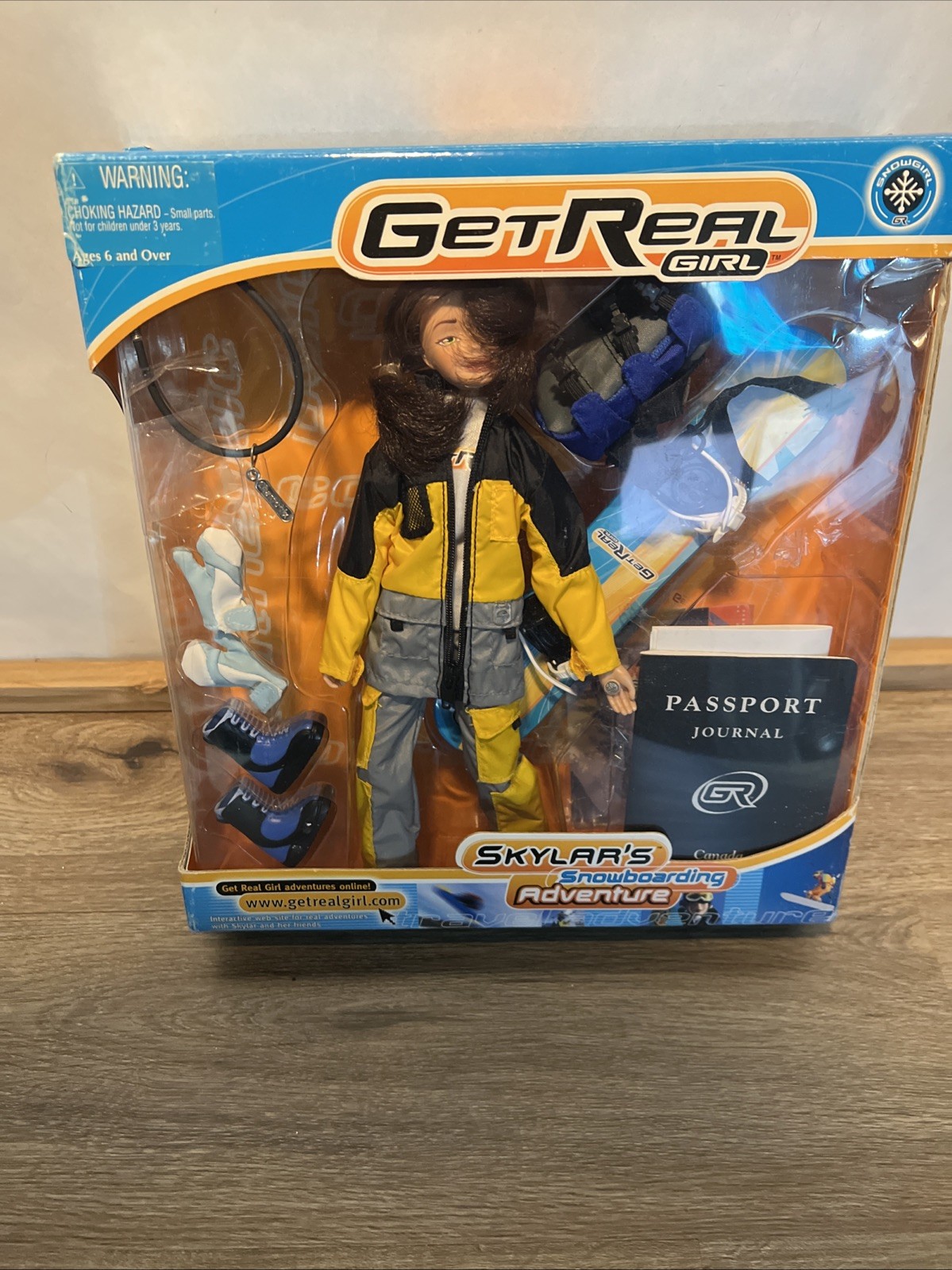 Get Real Girl Skylar’s Snowboarding Adventure Action Figure Doll 1999 ( New )