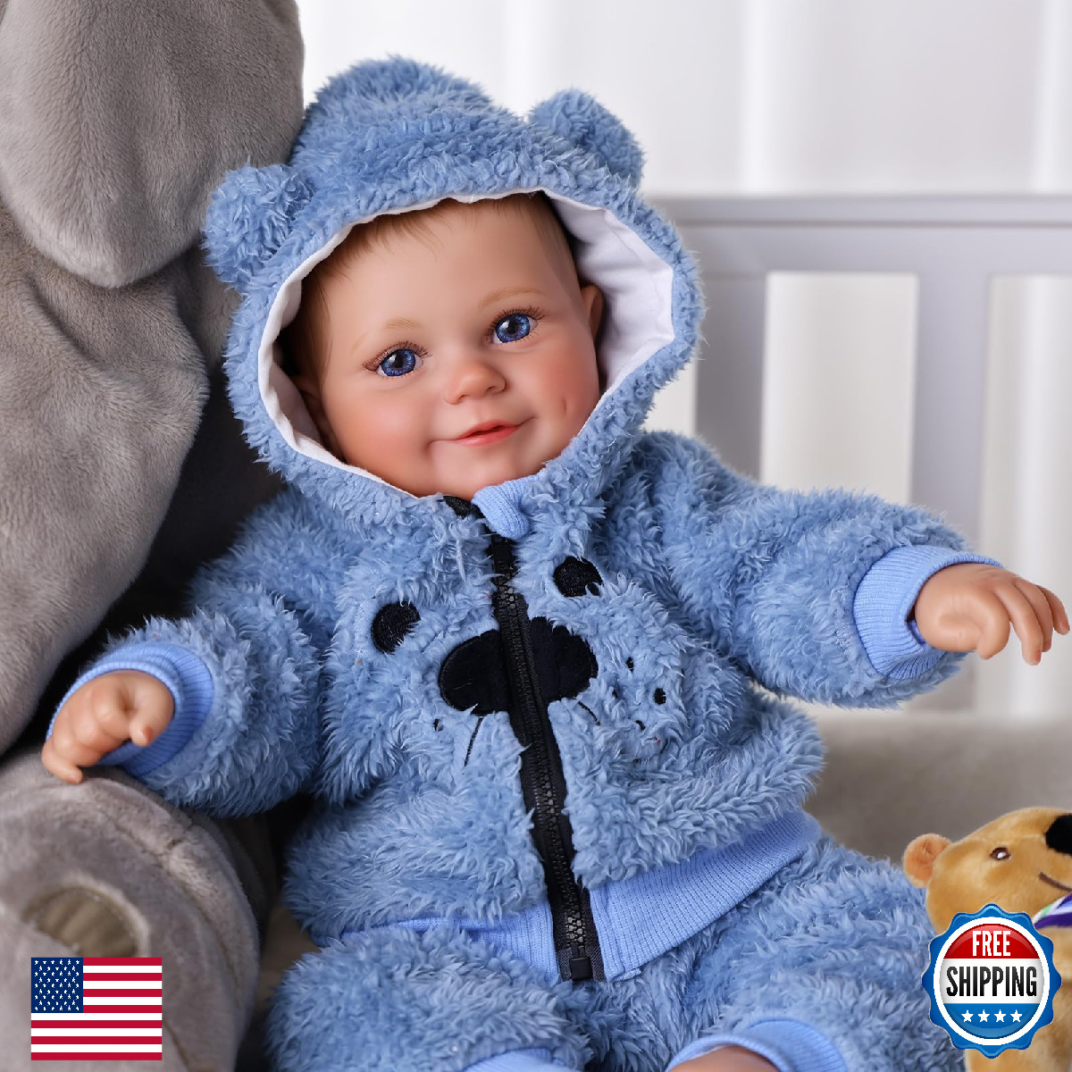 BABESIDE Lifelike Reborn Baby Dolls Boy – 18 Inch Realistic-Newborn Baby Doll, S