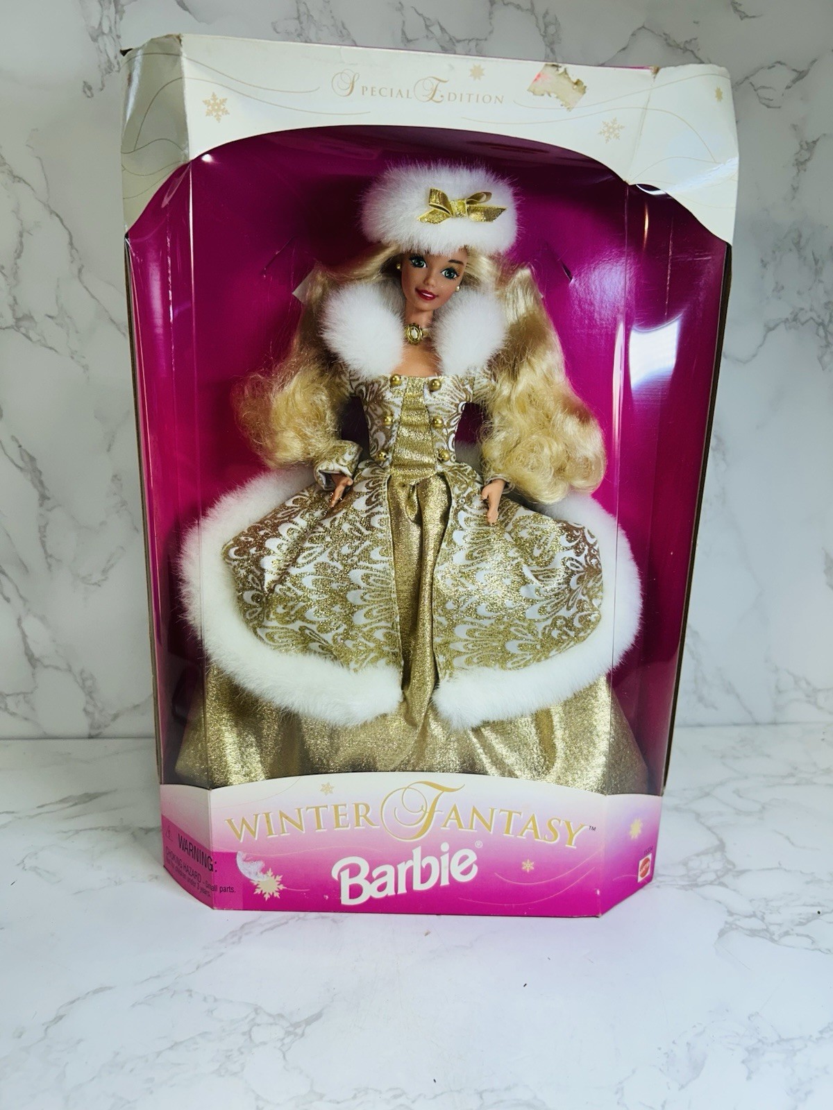 Vintage Winter Fantasy Special Edition Barbie Doll 1995 Mattel Blonde READ
