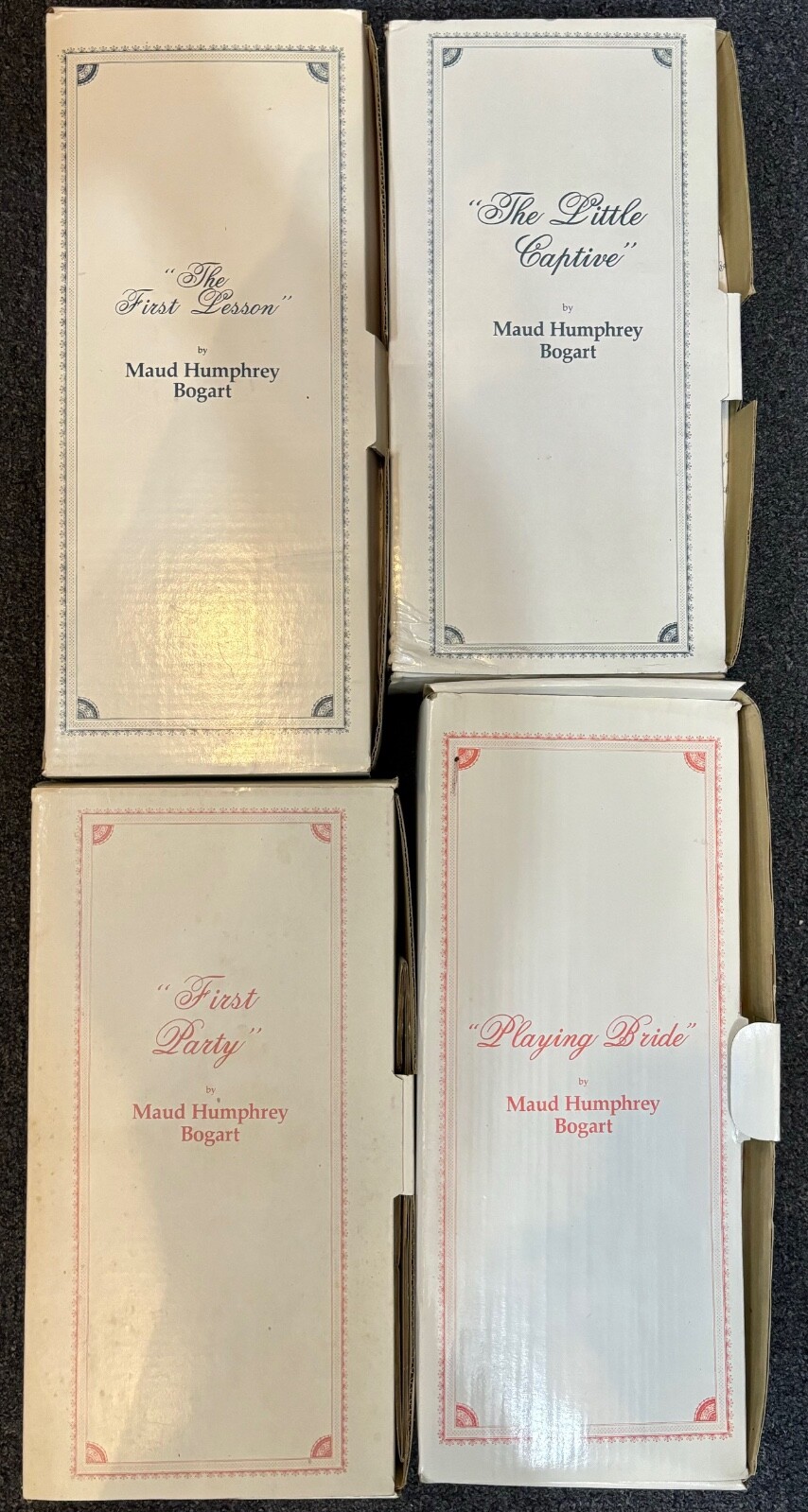 Maud Humphrey Bogart LOT OF 4 Dolls The Hamilton Collection Original Boxes VINT.