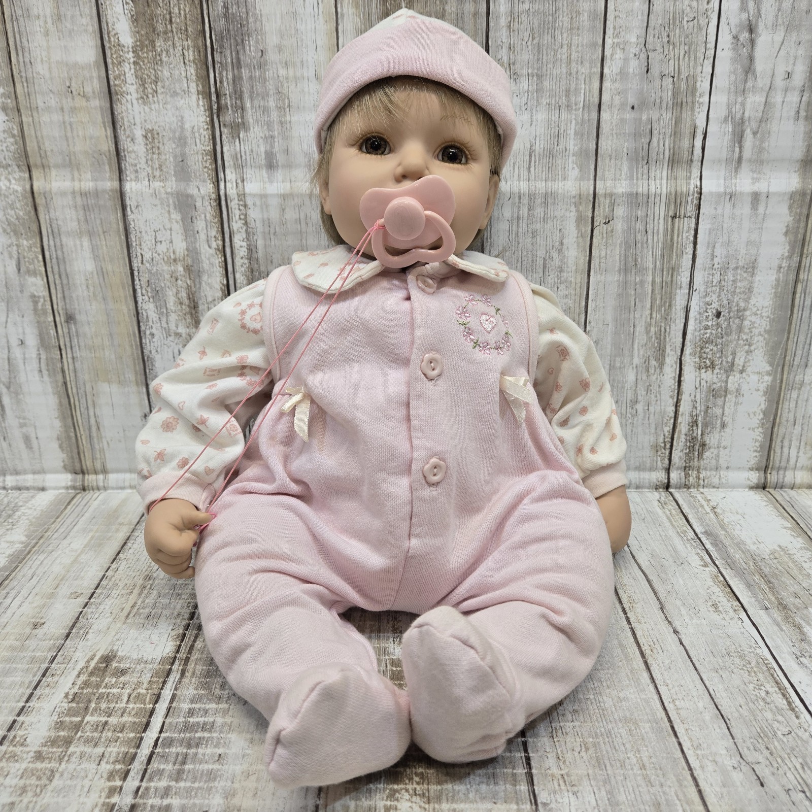 ADORA Name Your Own Baby Doll – Pink Floral Shirt Overall Jumpsuit With Hat
