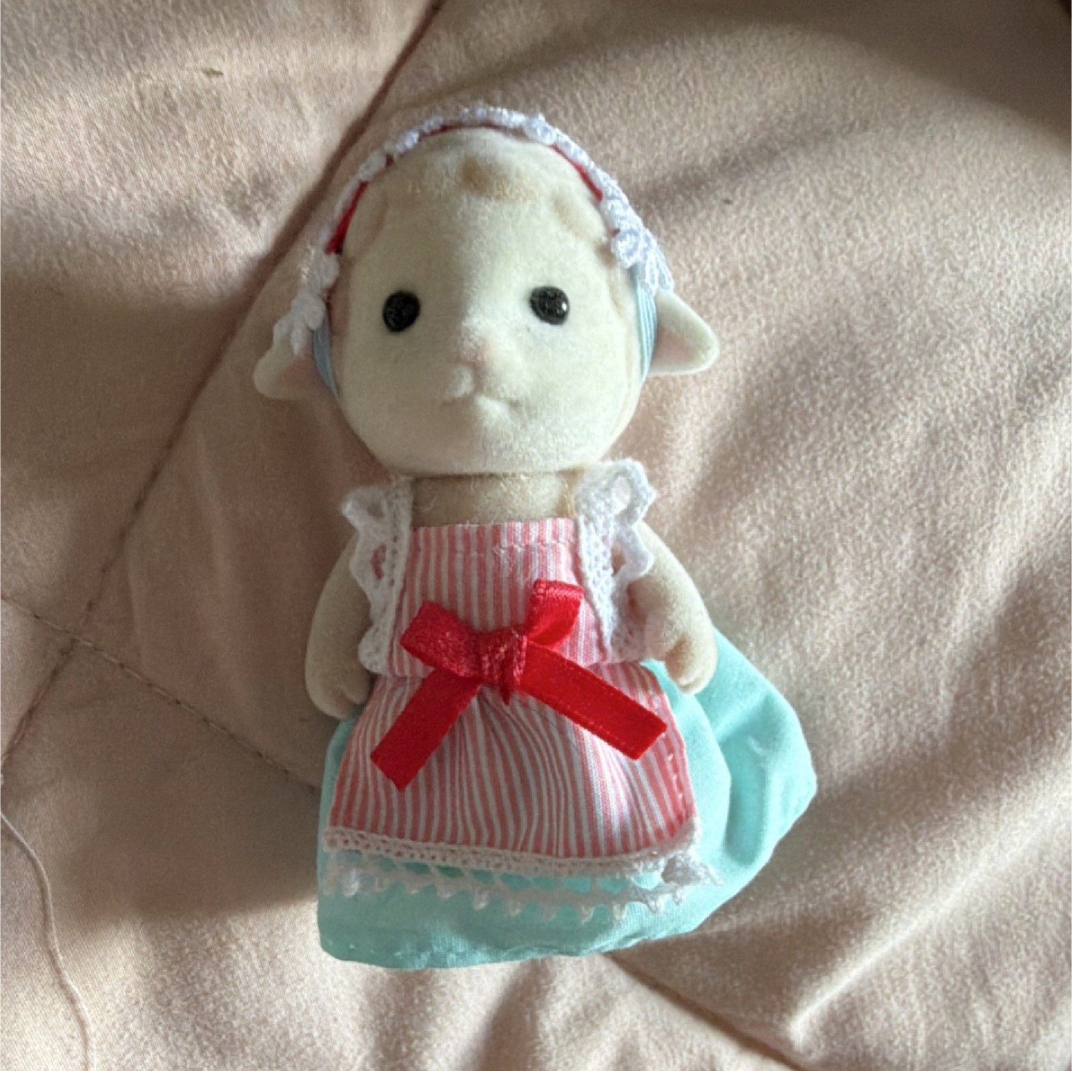 Calico Critter Sheep Lamb with Dress