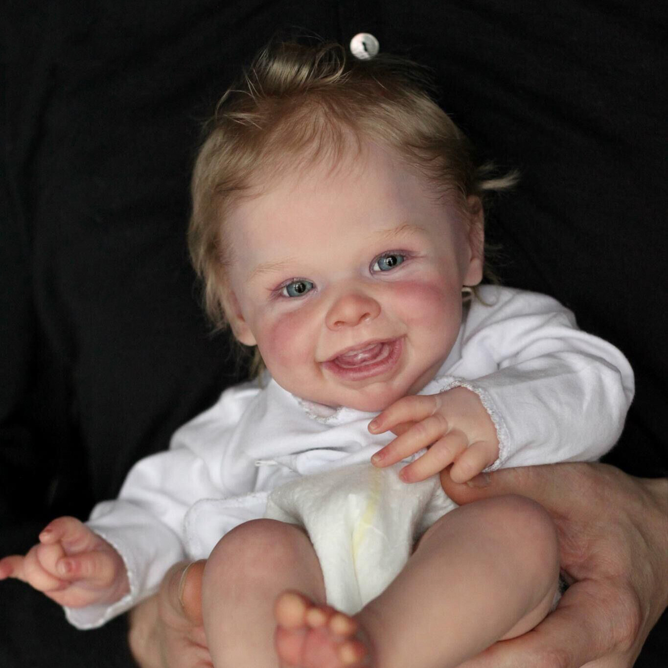 Realistic 20″ Reborn Baby Dolls Cloth Body Smiling Newborn Real Life Size Infant