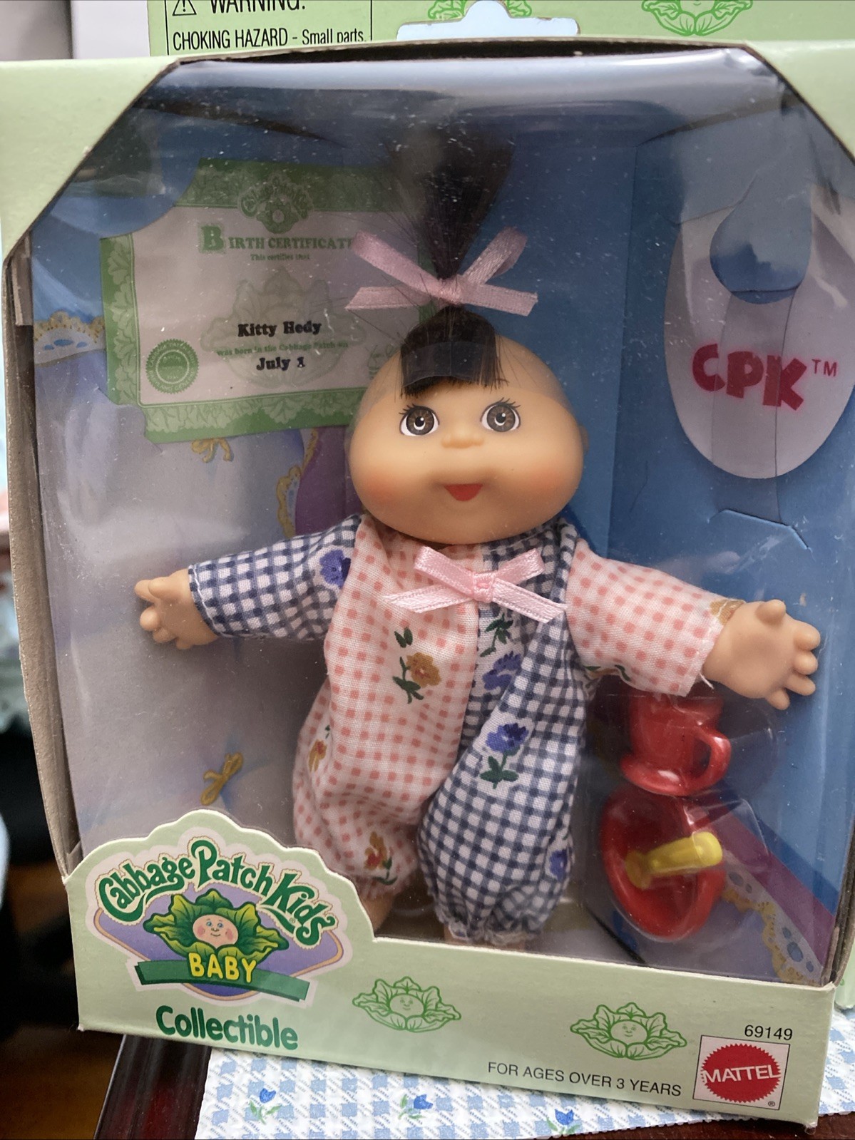Vtg CPK “Baby” Collectible Kitty Hedy July 1st From Series 5” 1995 NRFB