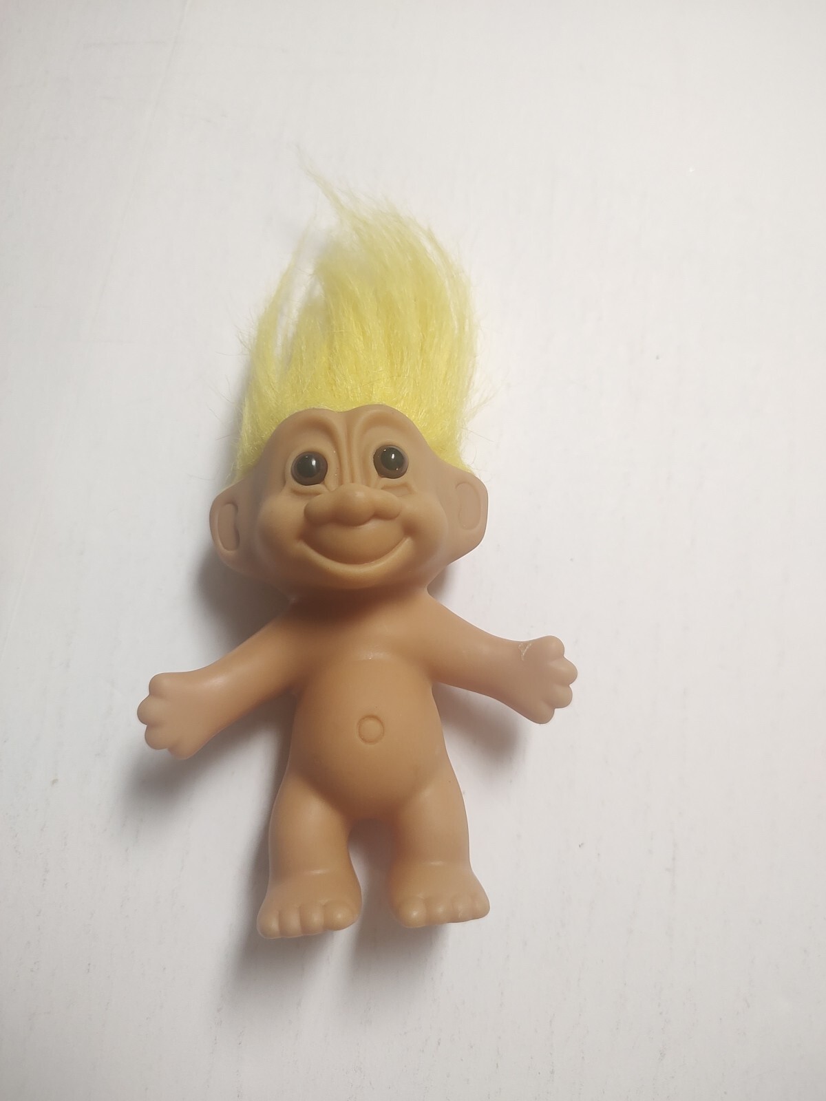 Vintage Russ Troll Doll Yellow Hair, 1990s