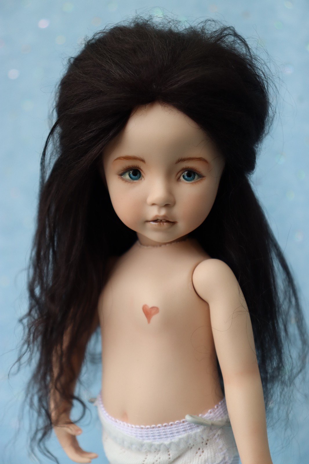 Brooke – OOAK – 11″ Porcelain Doll – from Dianna Effner mold Expressions – MAFD