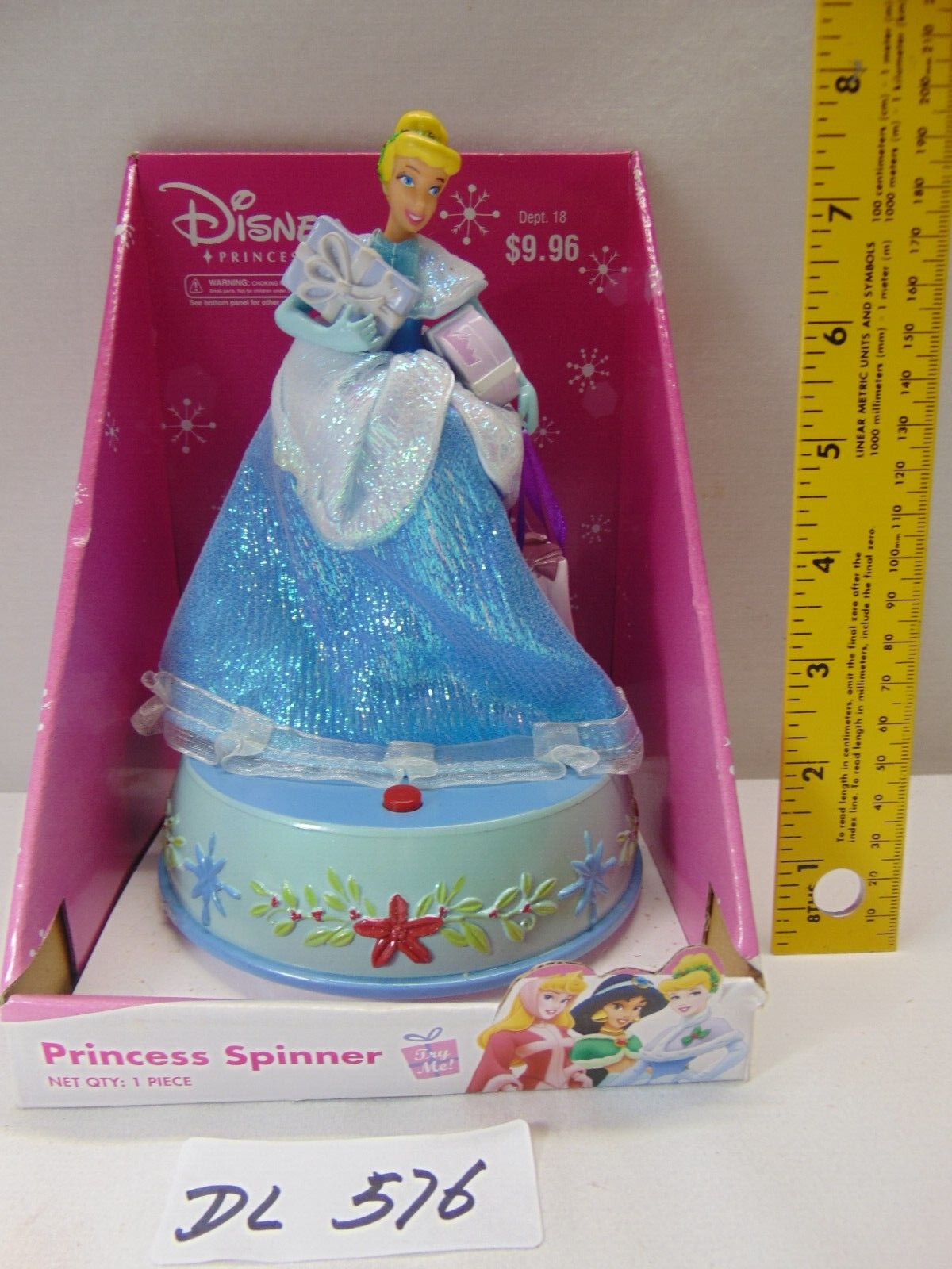 Disney Princess Cinderella Musical Spinner Doll Spins to Christmas Tunes