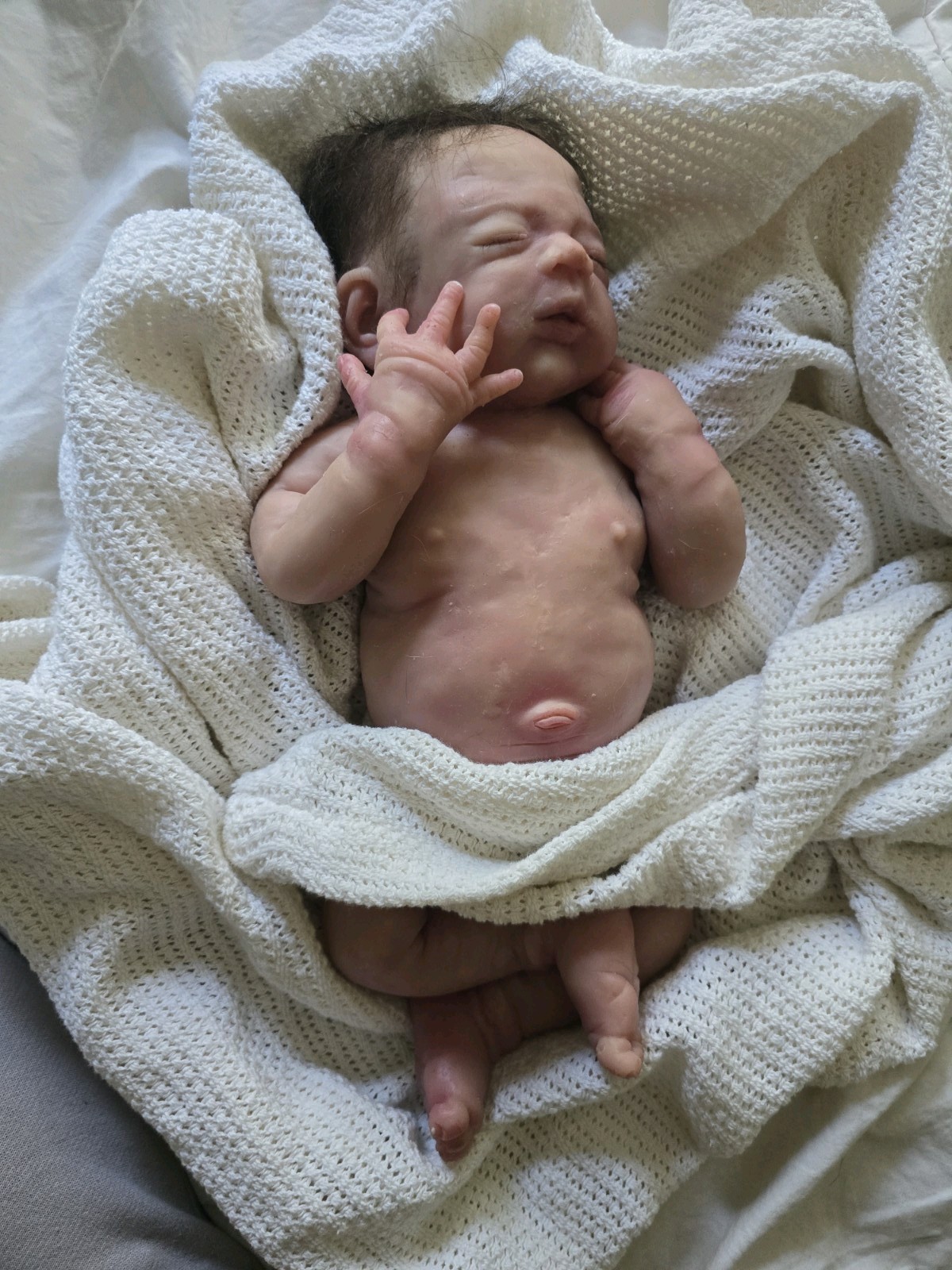 Full Body Silicone Baby Boy with Drink & Wet System made by Kate Rat