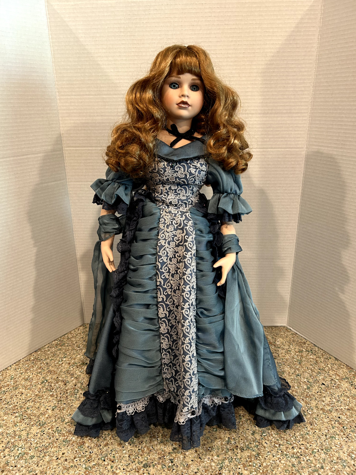 seymour mann emily doll red hair blue dress