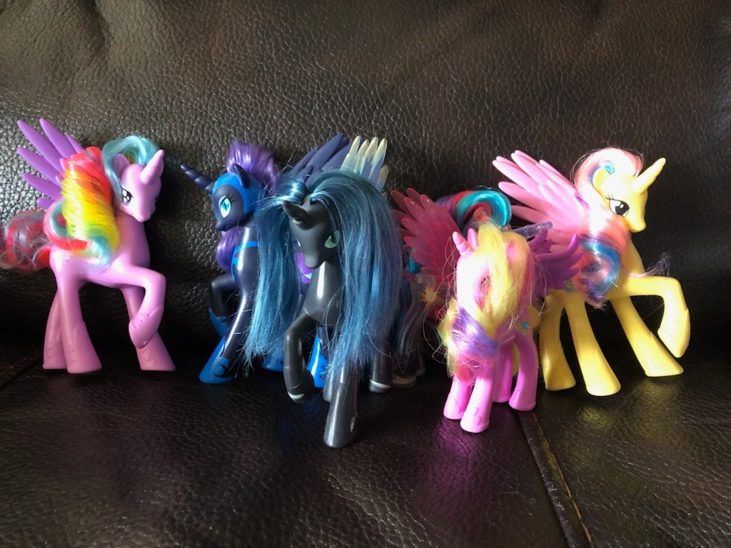 MLP G4 6 LOT Nightmare Moon Chrysalis Sterling Gold Lily Cadence Celestia