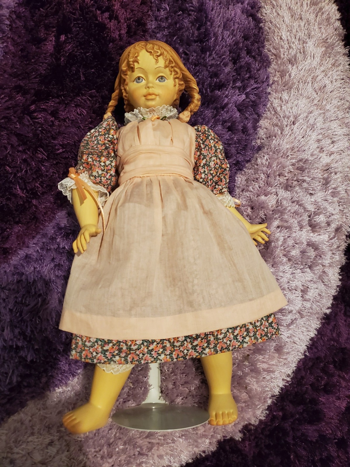 Vintage Dolfi All Wood Doll Verena Original Signed Neck