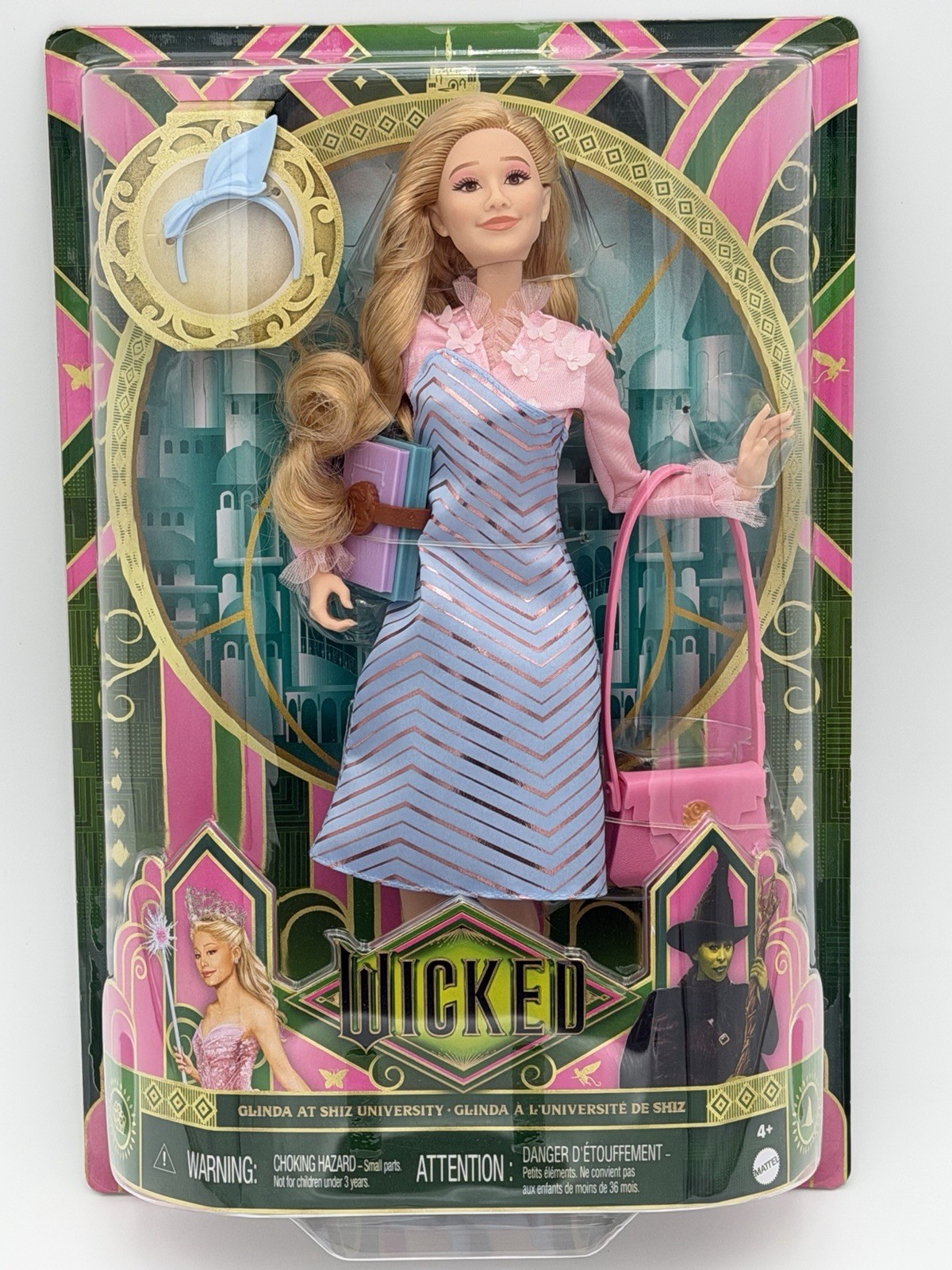 Wicked Glinda, University 2024 Mattel With *Misprint Error* New NIB