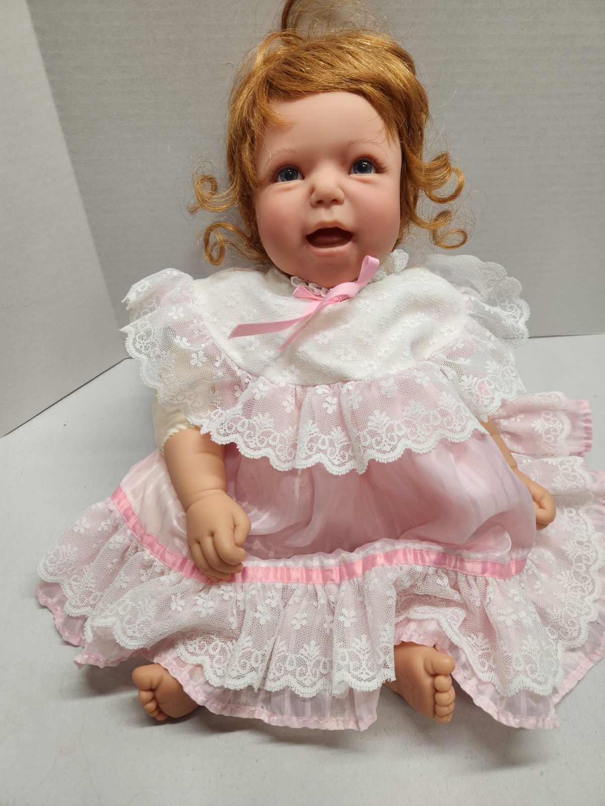 Lee Middleton Doll by REVA 040797 Signed Numbered Red Hair Weighted Baby