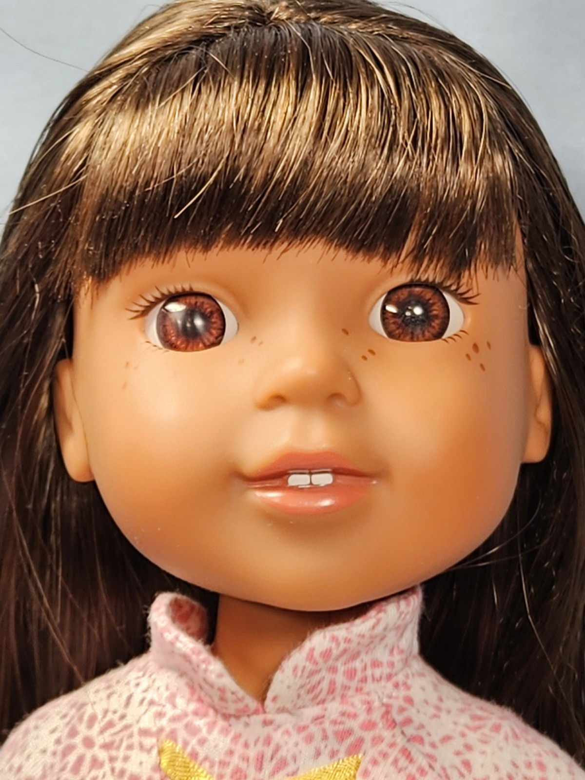 American Girl Wellie Wishers Ashlyn 14″ Doll Freckles With Original Outfit