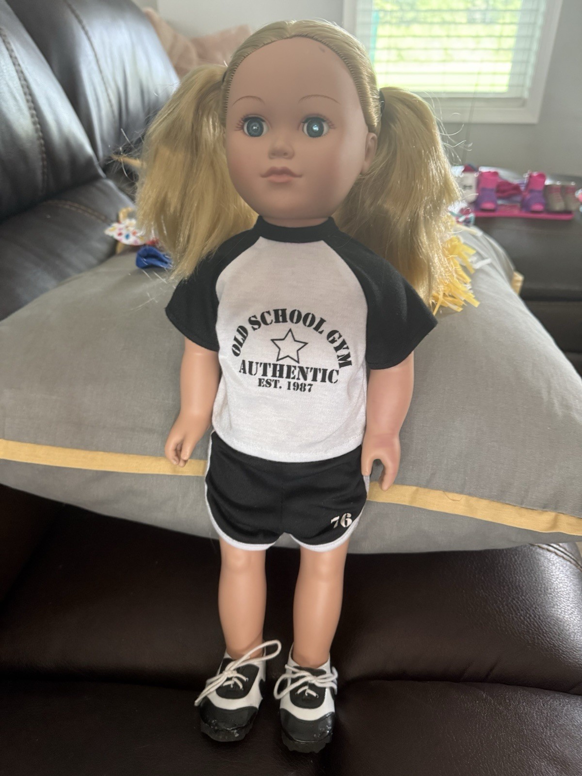 Blonde Blue-Eyed Girl Play Doll Lot w/ Removable Clothes, Outfits, Shoes