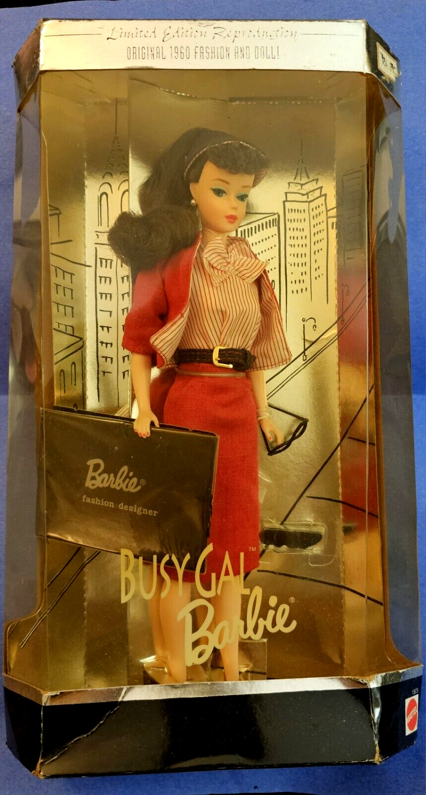 1995 Barbie Busy Gal Fashion 1960’s Reproduction Limited Edition NEW Vintage