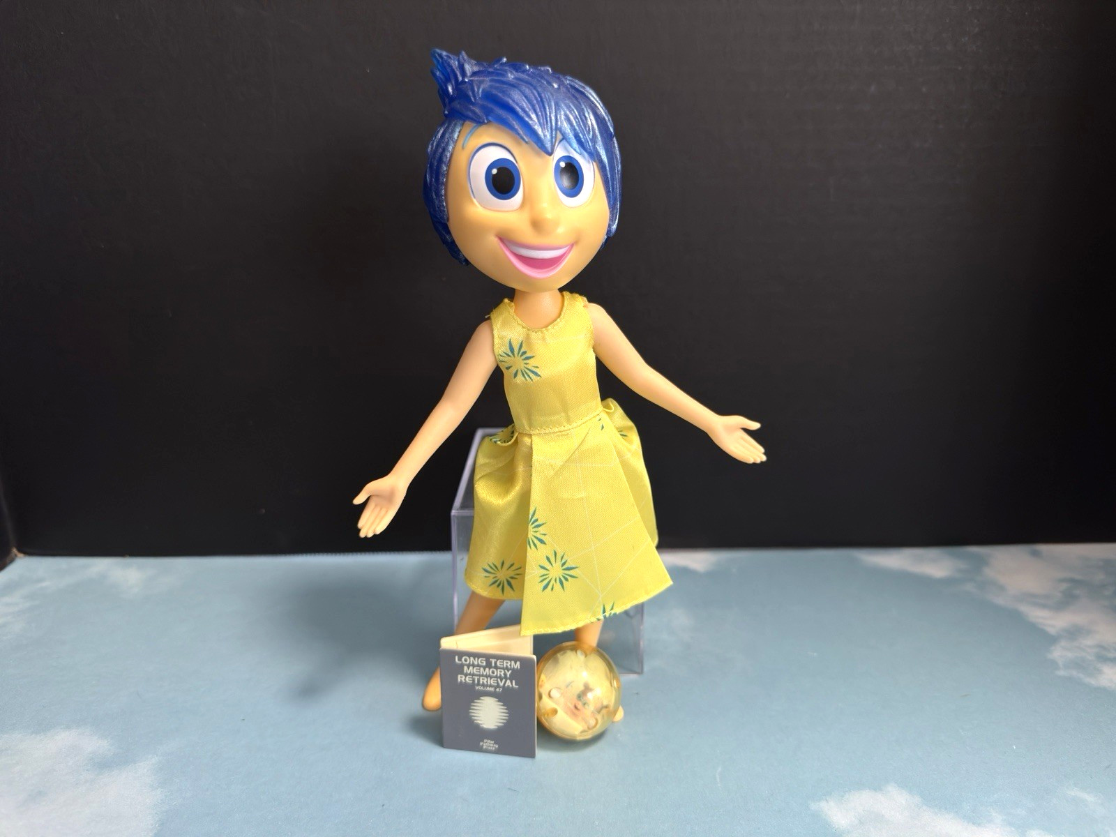 Inside Out Disney Pixar talking Joy & Sadness Doll Action figure lot of 2 TOMY