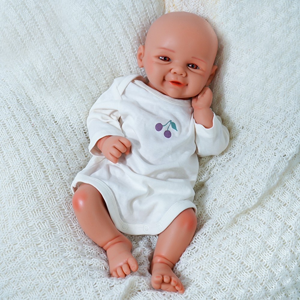 Full Body Silicone Reborn Baby Doll Soft Newborn Baby Doll Girl 16.93 Inch
