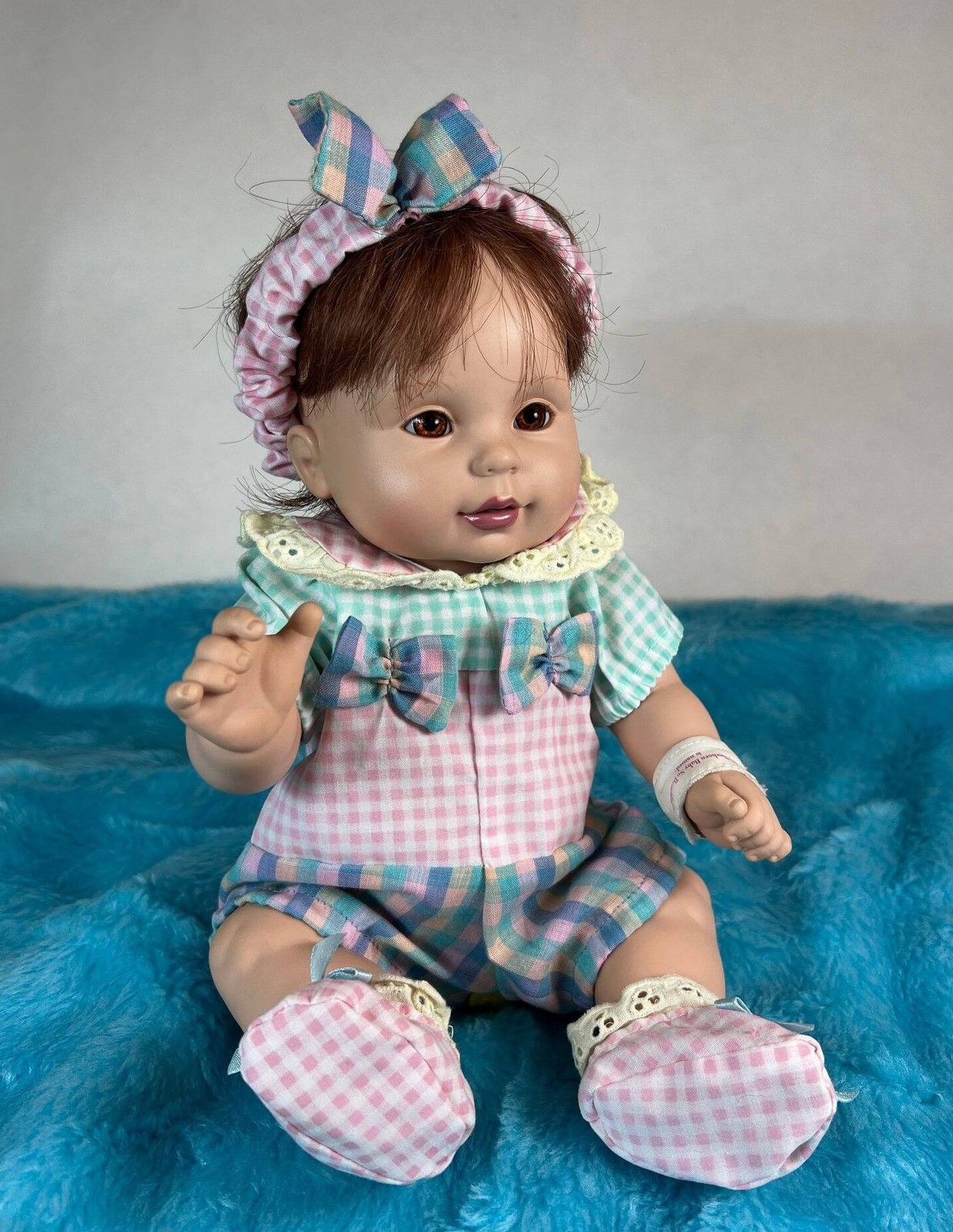 Vintage Baby So Beautiful Newborn Doll Playmates Toys JS&A 1995 BSB Auburn Hair