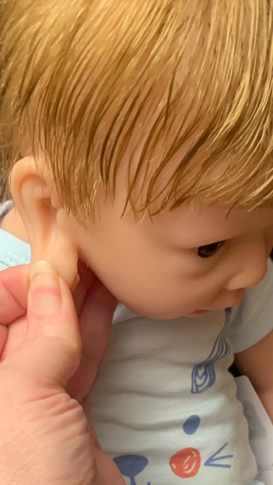 Full Body Silicone Baby Doll . He Is 19 Inch . Size (Reborn Newborn?)