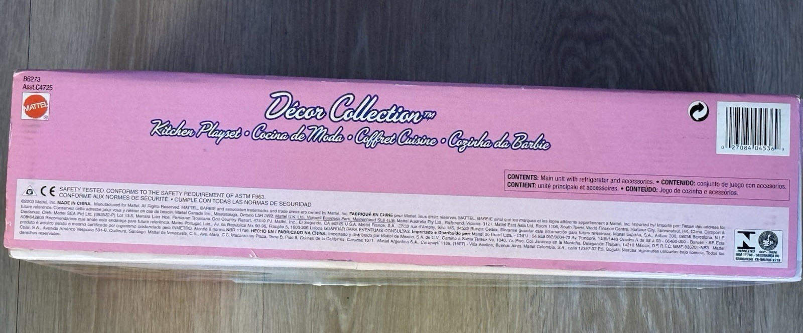 Barbie Decor Collection Kitchen Playset (Dolls Not Included) Mattel 2003 Age 3+