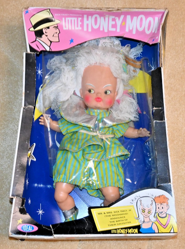 Vintage 1965 Dick Tracy Little Honey Moon Doll by Ideal in Original Box
