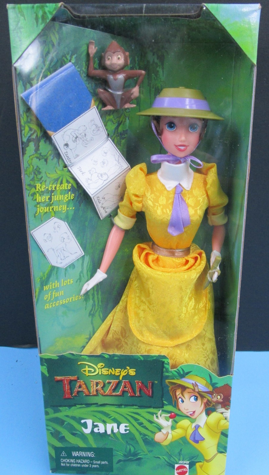 1999 DISNEY TARZAN- “JANE” – MINT, SEALED BOX WITH ACCESSORIES