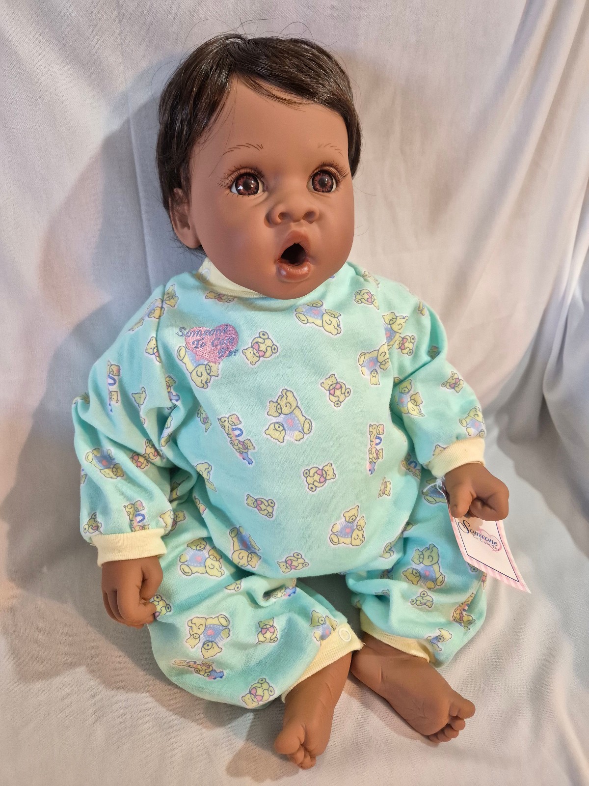 1999 Lee Middleton Reva Schick Angel Love African American Doll Box COA