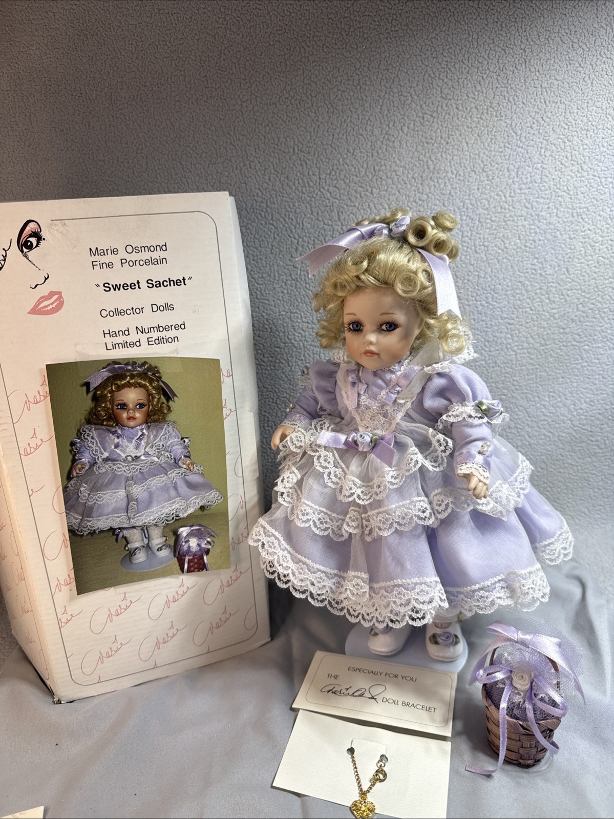 Marie Osmond “Lori Lavender” 11″ Sweet Sachet Doll in Box No COA