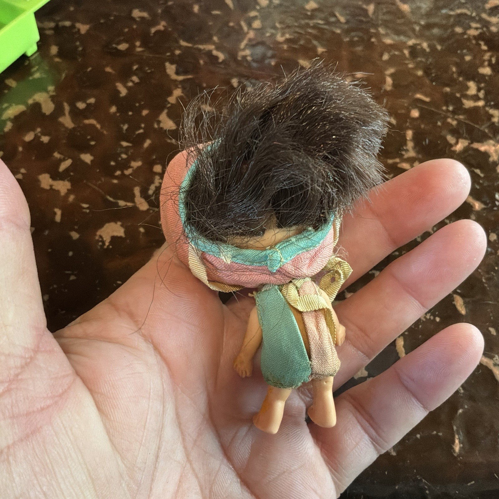 VTG Mattel Liddle Kiddles MILLIE MIDDLE Doll, Outfit, Hat, & Sandbox READ
