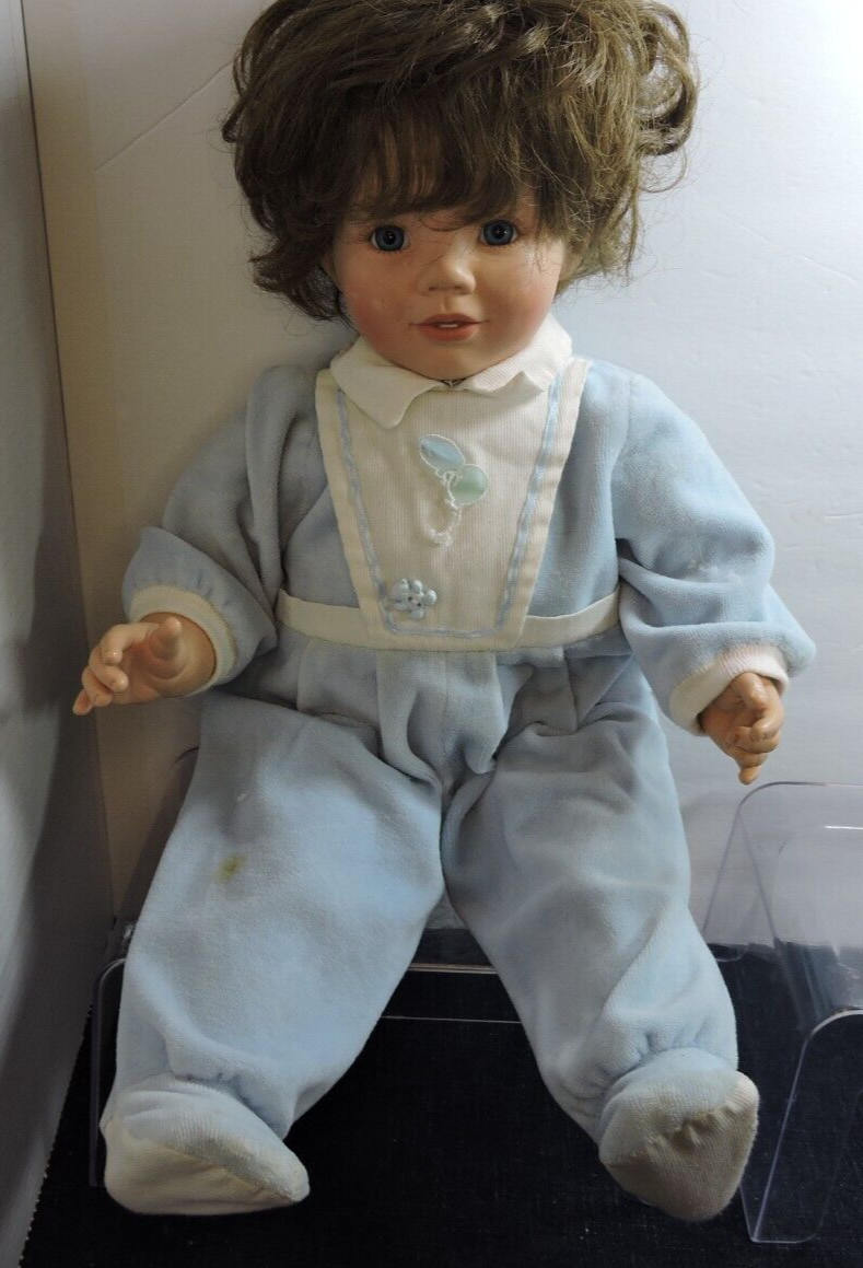 Susan Wakeen Sleepy time pals boy doll 19 inches 1992 vinyl with soft body