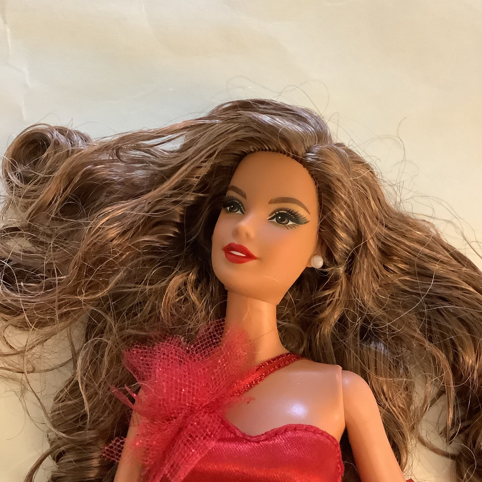 2022 Holiday Christmas Barbie Teresa Doll Signature Brunette Brown Hair