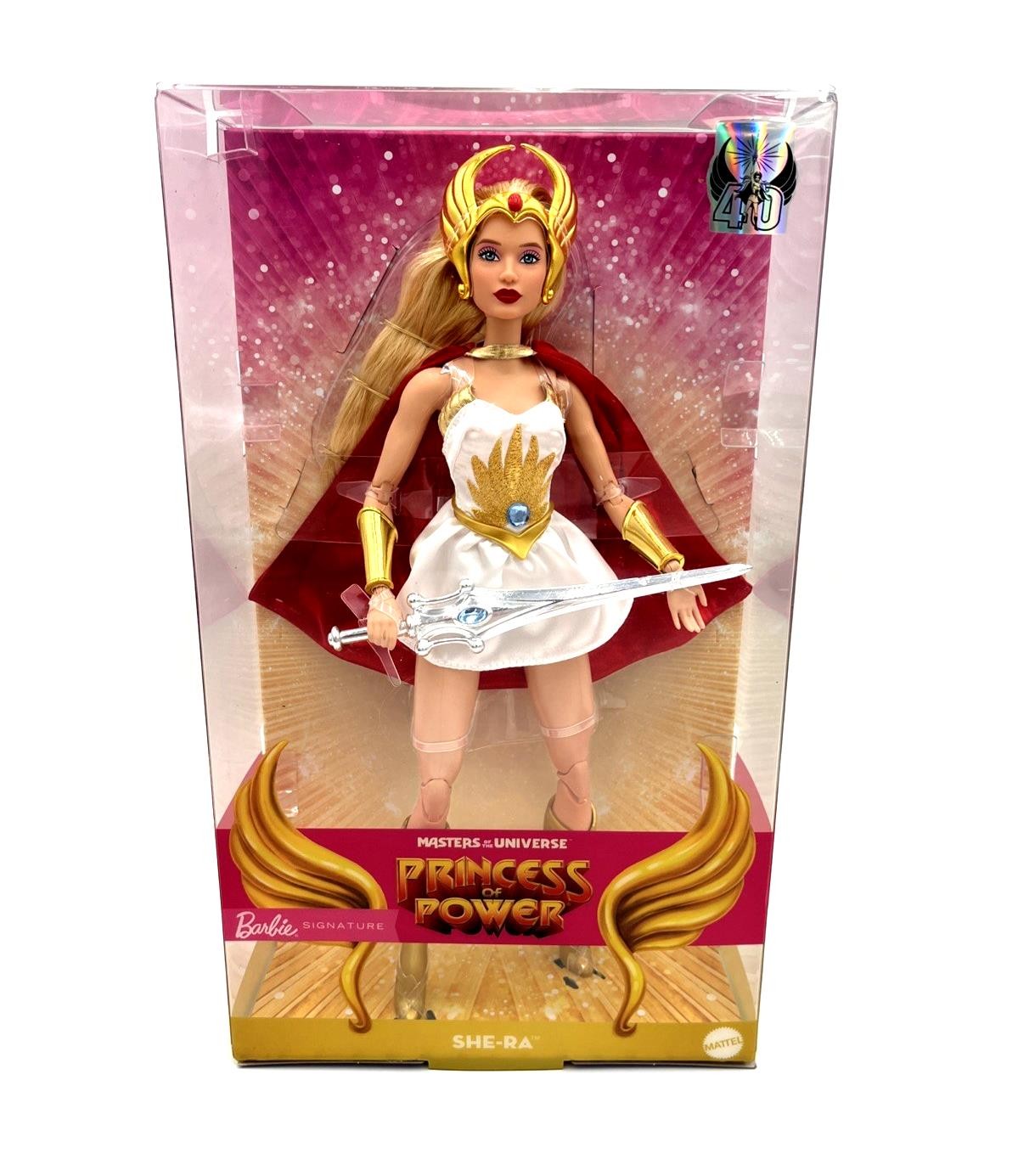 Barbie She-Ra Doll 40th Masters of the Universe Exclusive MOTU Gold First Print