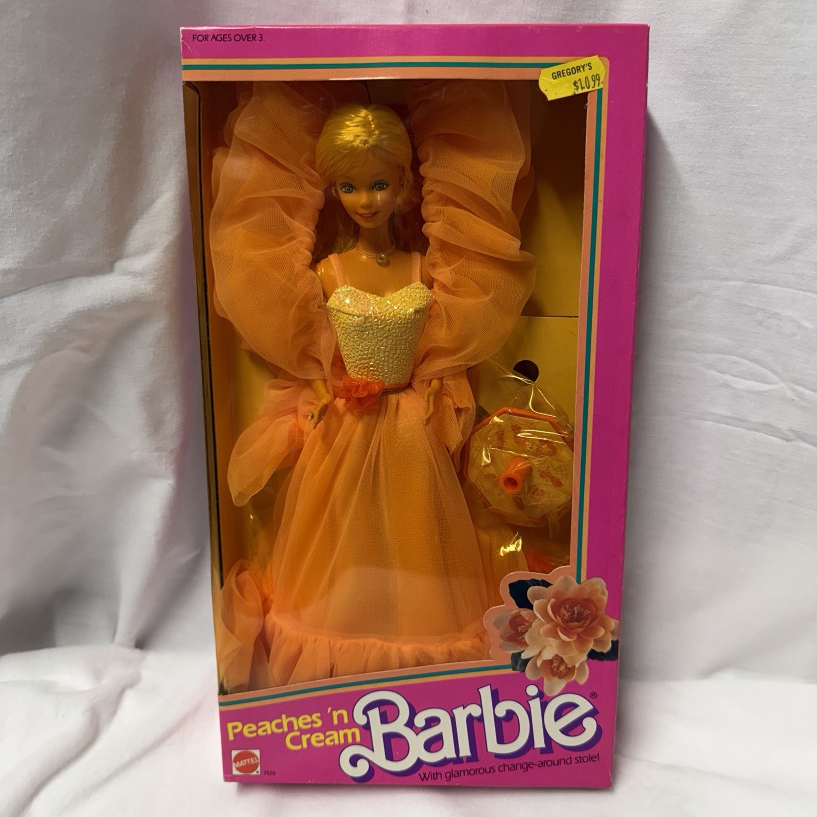 Vintage 80s Mattel Barbie 7926 Peaches ‘N Cream Barbie Doll NRFB NEW NIB