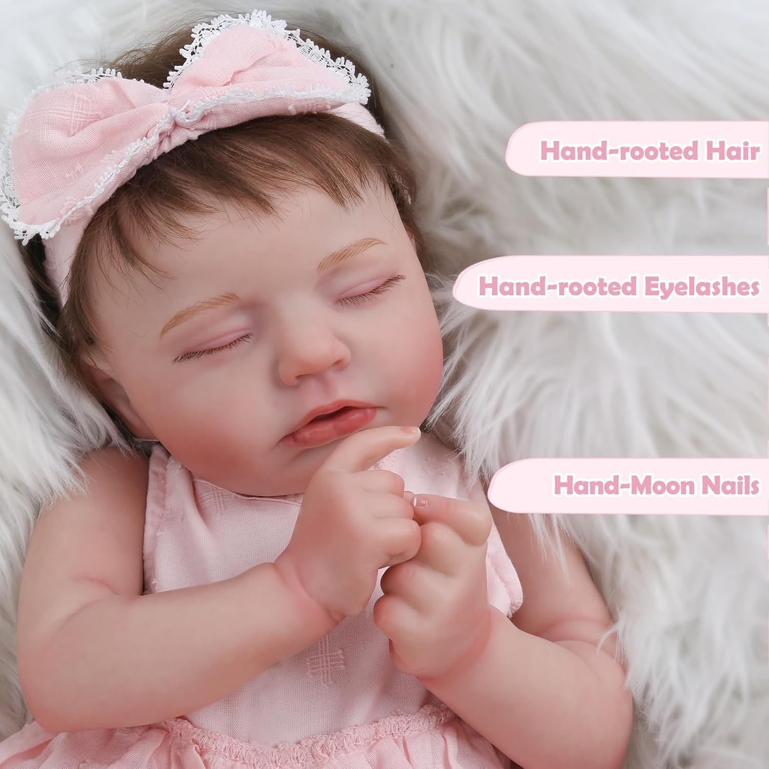 KSBD Advanced Painted Sleeping Reborn Doll 20 Inch