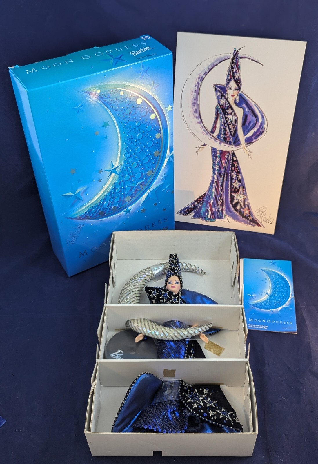 1996 BARBIE DOLL MOON GODDESS BY BOB MACKIE 9TH IN LIMITED EDITION