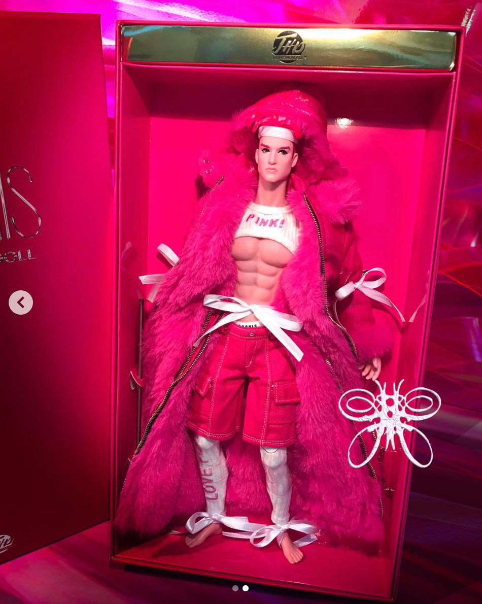 Rare and HRF W2302 PINK! LOVE! POWER! Adonis doll 5th Anniversary