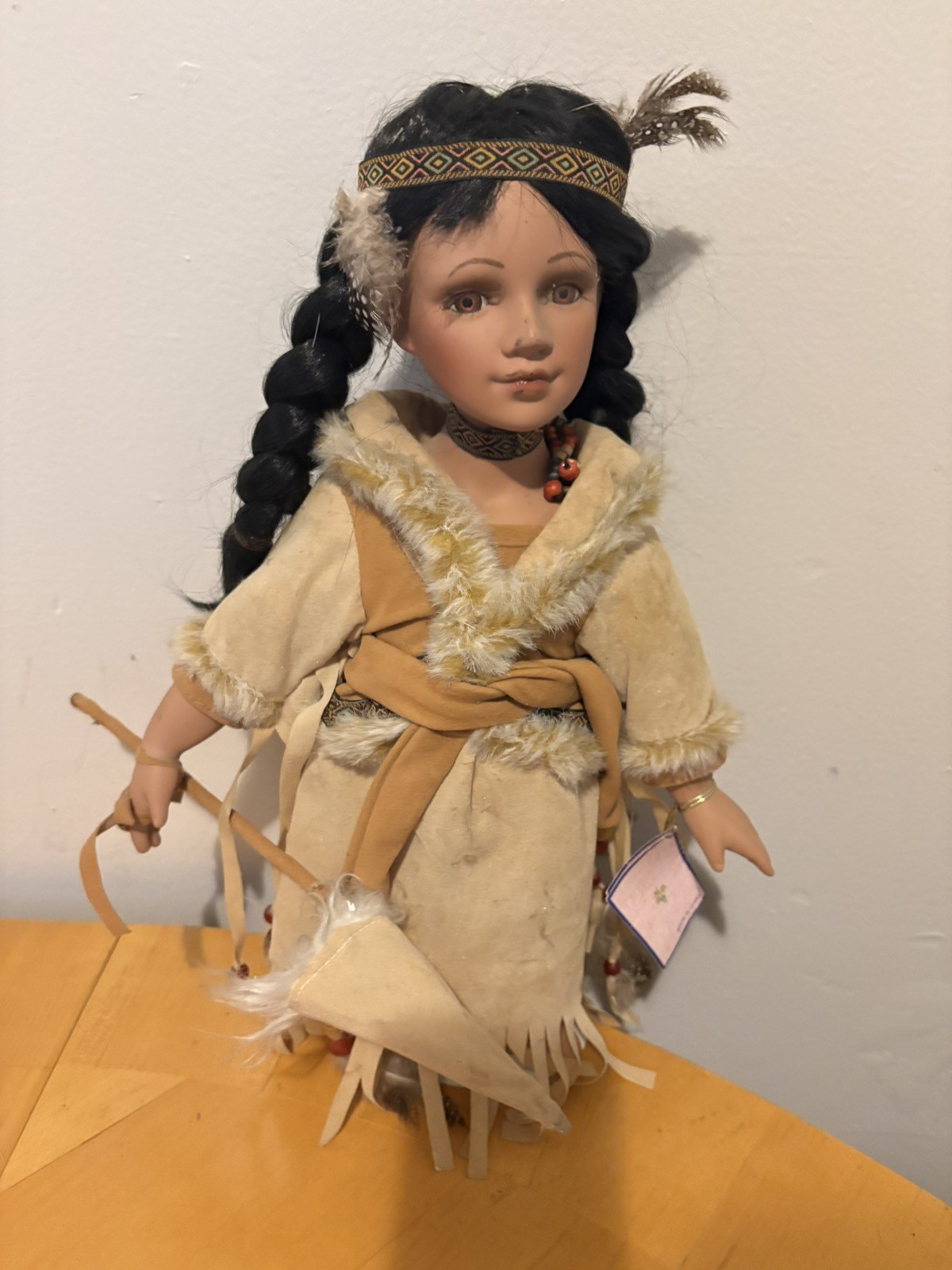 Goldenvale Collection Porcelain Native American Doll Grace