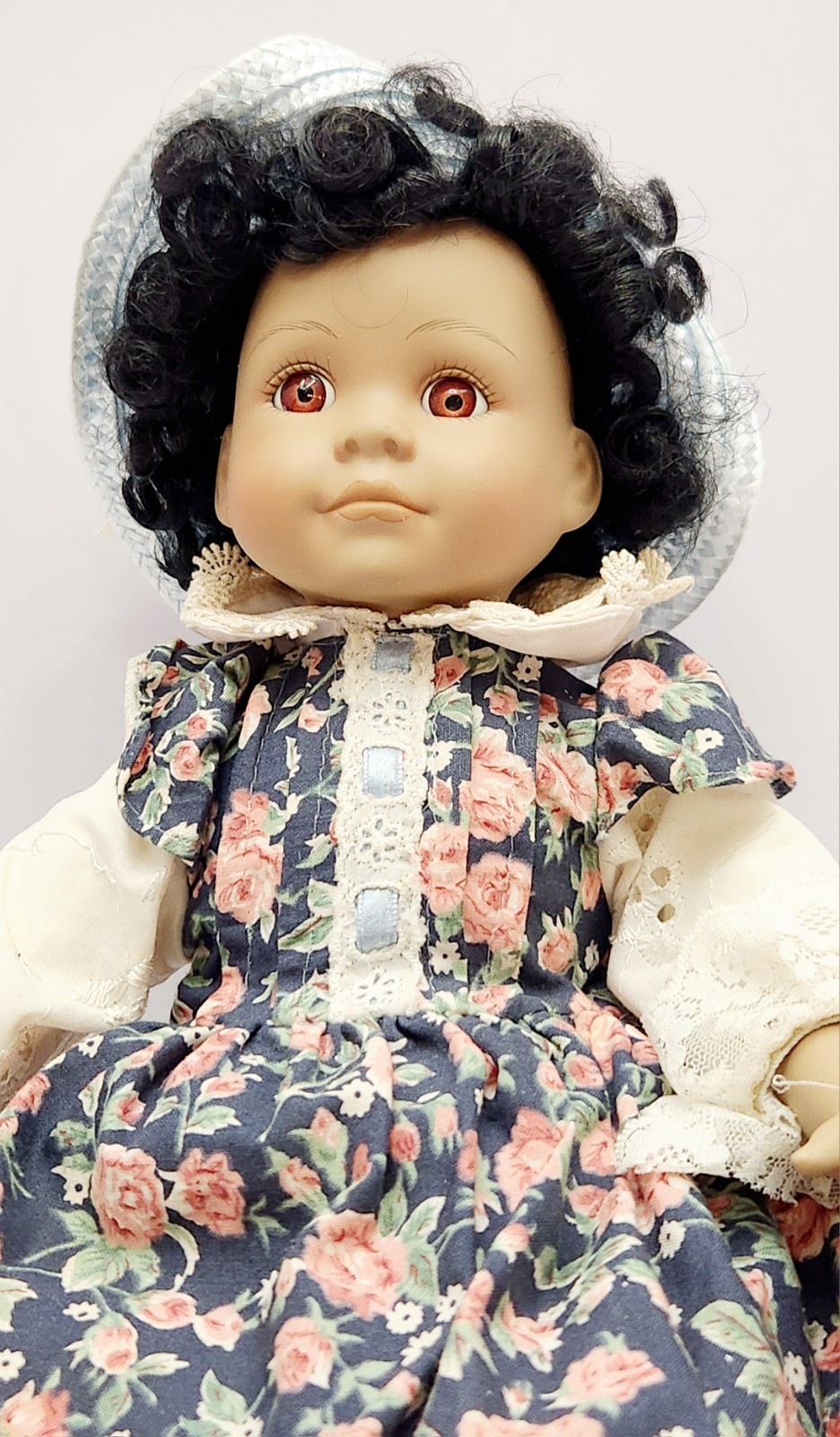 ANCO African American Porcelain Doll, Collectible, Vintage, 1992, Girls, Ages 8+