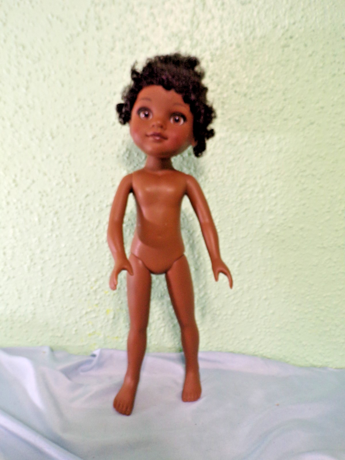 Playmates G2G, Hearts for Hearts Girls Rahel Ethiopia Brown Black Doll Nude 2010