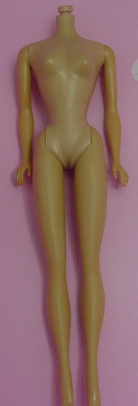 Mattel Original Vintage 1960’s Barbie Doll Body ONLY Straight Leg Nude