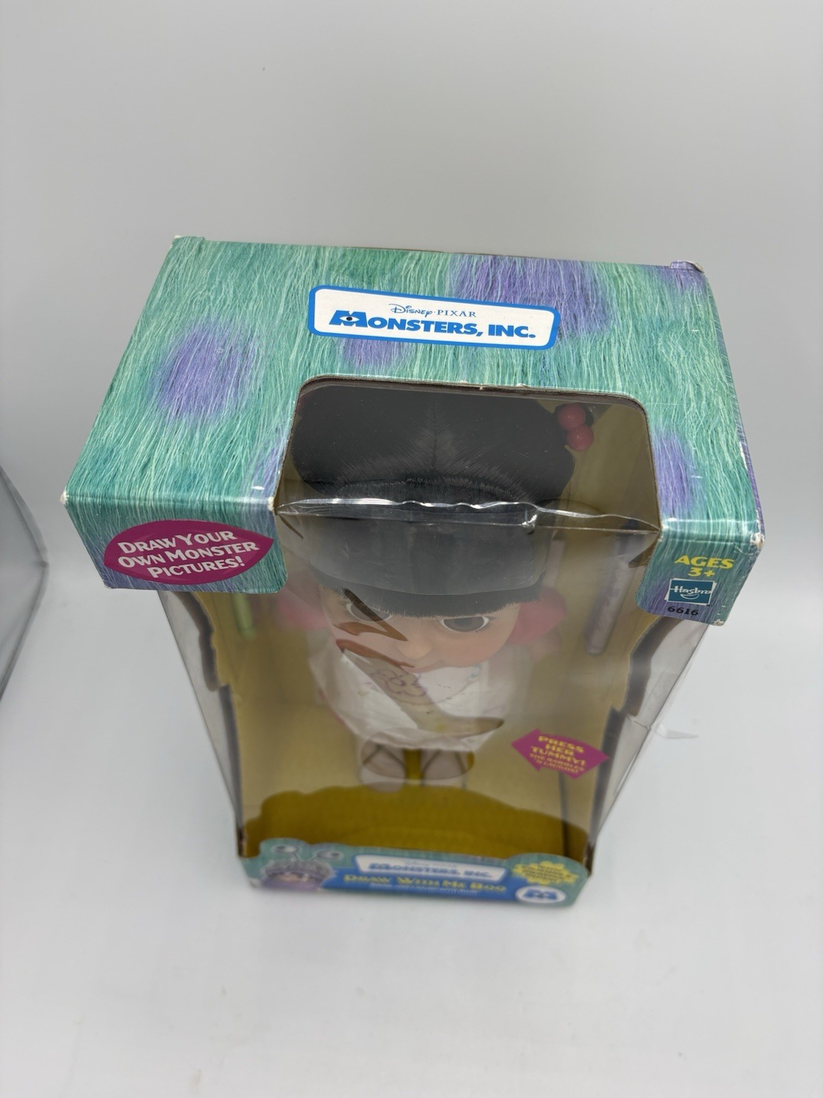 Vintage Monster’s Inc Draw With Me Talking Boo Doll Rare One! Toy 2002 Pixar