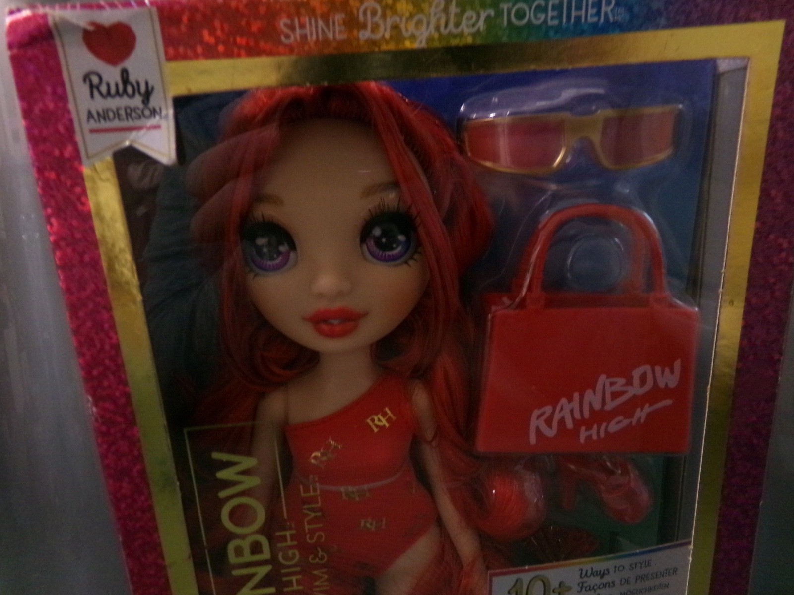 Rainbow High Ruby Anderson Swim & Style Toy Doll for Boys and Girls Accessories