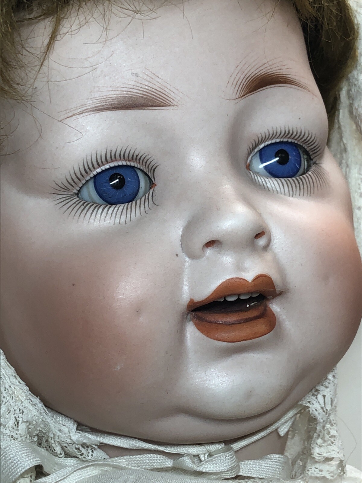 21” Antique Germany Bisque Doll Compo Body Kley & Hahn 152 13 Baby Sleep Eyes #L