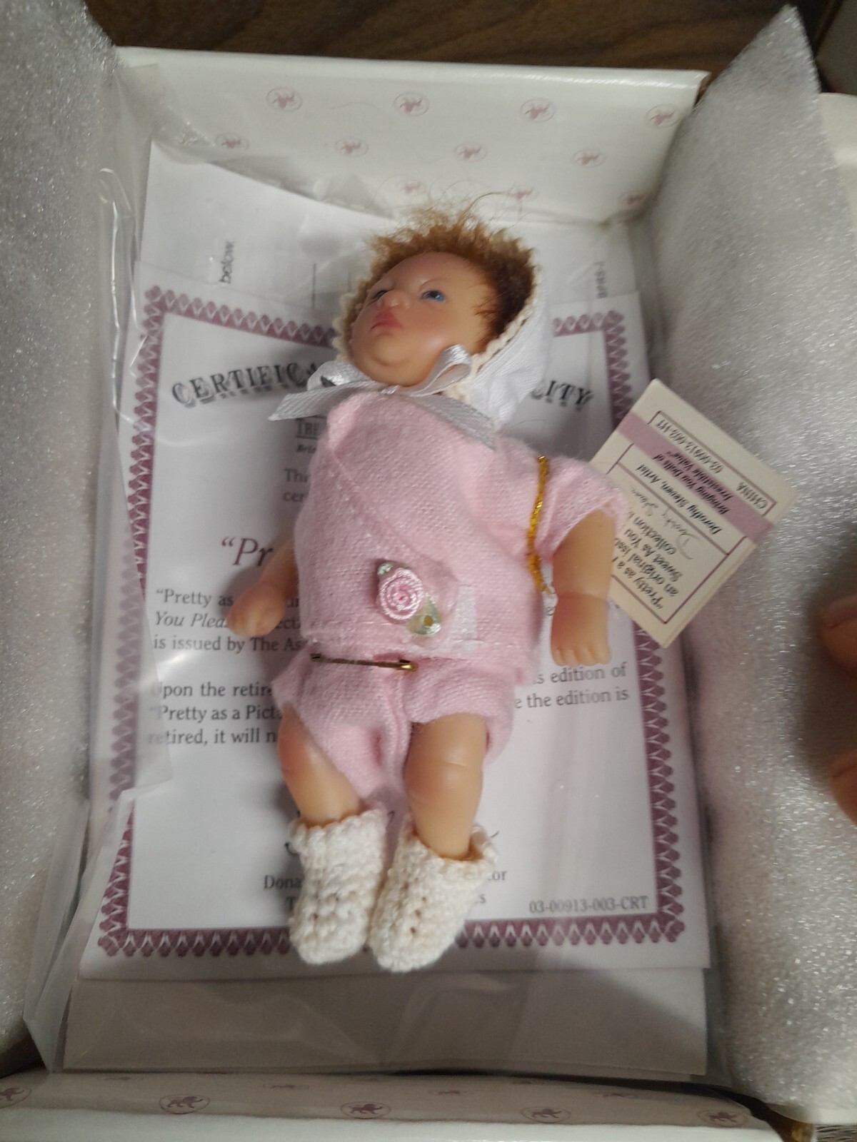 The Ashton-Drake Galleries – “Pretty as a Picture ” Handcrafted Mini Vinyl Doll