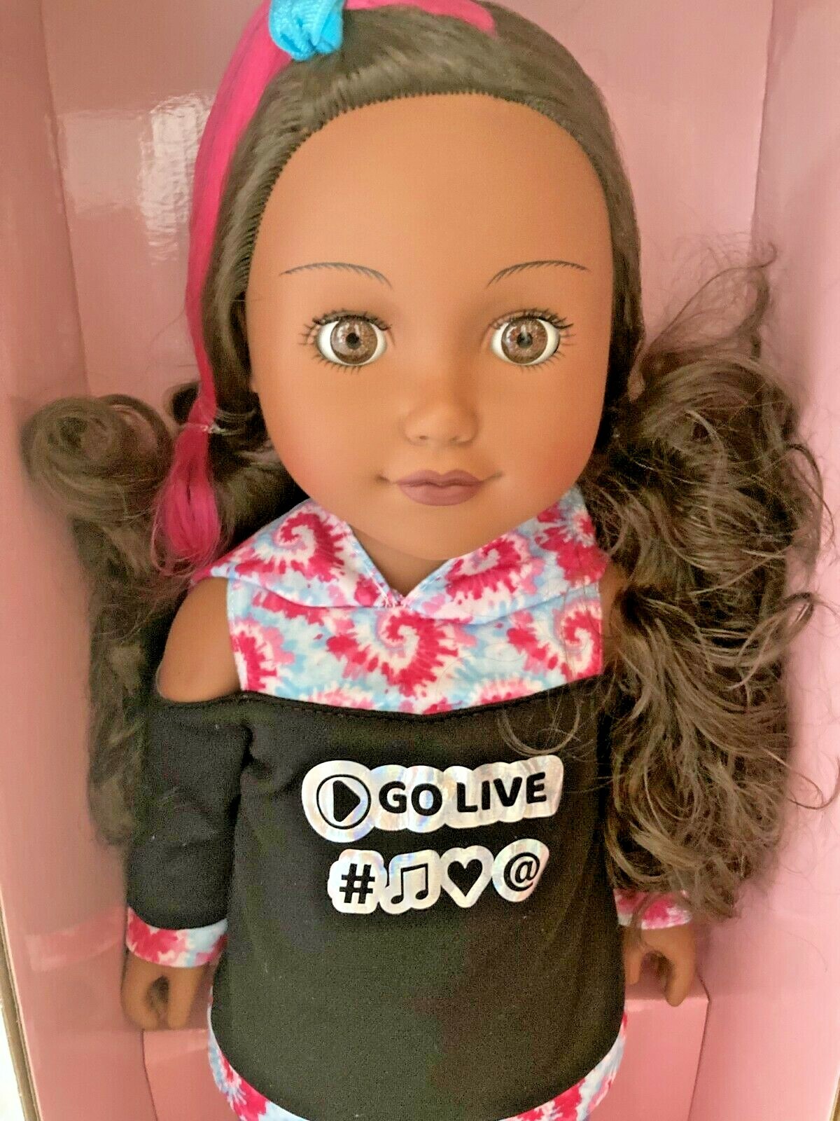 My Life As Poseable Content Creator Vlogger 18″ Doll, Dark Brunette Hair New