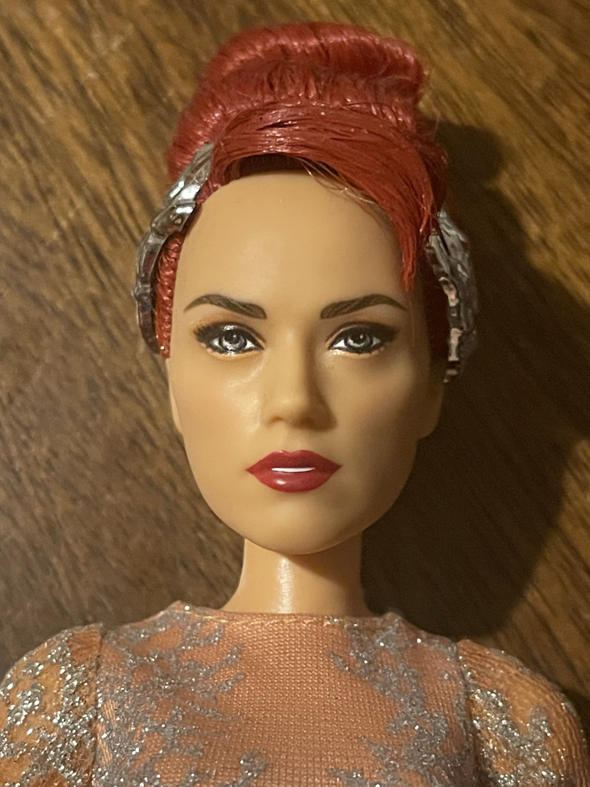 Dc aquaman mera doll Complexion Red Wavy Hair Blue Eyes Dress + Accessories