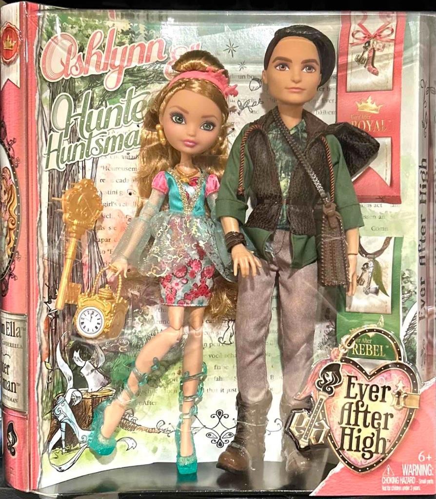 2013 Mattel Ever After High~Ashlynn Ella and Hunter Huntsman Dolls Gift Set~NFRB